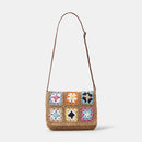 Bohemian Crossbody Bags for Women Woven Shoulder Bag Handmade Summer Beach Flap Purses