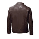 Leather Jacket Thicken Leather Coat Male Sport Locomotive Clothing Man Business Gentleman Jacket