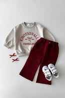 Baby Girl Cotton Trousers With Infant Toddler Child Flared Pant Spring Autumn Baby Clothes 1-7Y