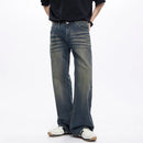 Men Jeans Flared Pants Kick Flare Denim Pants Bootcut Trousers Full Length Men Jeans