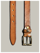 Genuine leather retro copper buckle casual belt handmade pure jeans belt