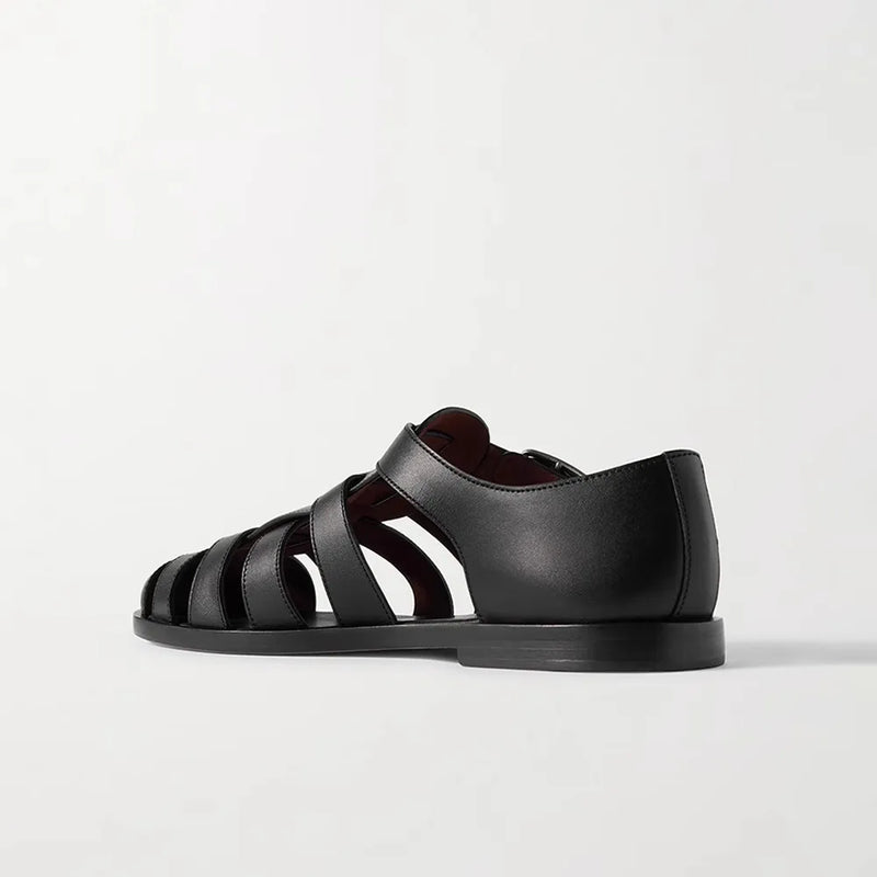 Retro Man Shoes Genuine Leather Spring Summer Designer Shoes Leather Sandals for Men