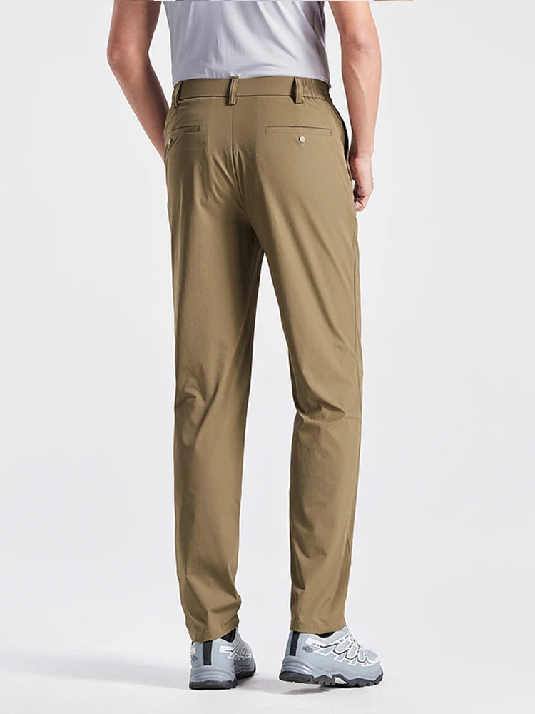 Men Casual Pants Nylon Stretched Golf Pants Outdoor Trousers