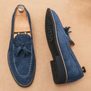 Loafers Men Pointed Suede Leather Casual Shoes Wedding Dress