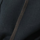 Retro Distressed Brown Leather Flare Pants Woman Middle Waist Loose Long Straight Trousers Casual Bottom Black