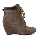 Winter Women snow Boots Round Toe Wedge Ankle Boots For Women Shoes High Heels Women Motorcycle