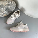 Women Sneakers Lace Up Mixed Colors Platform Chunky Sneakers Ladies Casual Shoes Female