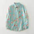 Floral patterned shirt on a light gray background, Obroi