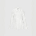 Spring And Autumn Women's Waist Cinching Slimming Loose Open Chest Long Sleeved Shirt