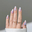 Handmade Manicure Medium Almond Nails Elegant and Minimalist Nails Press On Nails