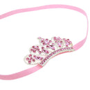Crown Diamond Headband Hair Accessories Baby Girls Headwear Little Princess Rhinestone Nylon Headwrap
