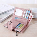 Women Wallet Simple Retro Rivets Short Wallet Handbag for Girls Purse Small Wallet Ladies