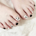 Obroi Close-up of feet with pedicured toes on a white background
