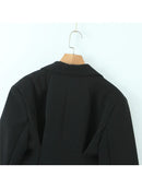 Blazers Jacket Woman Spring Autumn Style Vintage Slim Casual Long-Sleeved Suit Coat Female