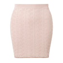 Spring And Summer Women's Dark Pattern Knitted Half Body Short Skirt