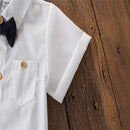 New Baby Boy Clothing Sets Infants Newborn Boy Clothes Short Sleeve Romper+Shorts 2PCS Outfits Summer