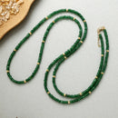 Layer Necklace Dainty Gem Stones Jewelry for Women Long Multi Way Versatile