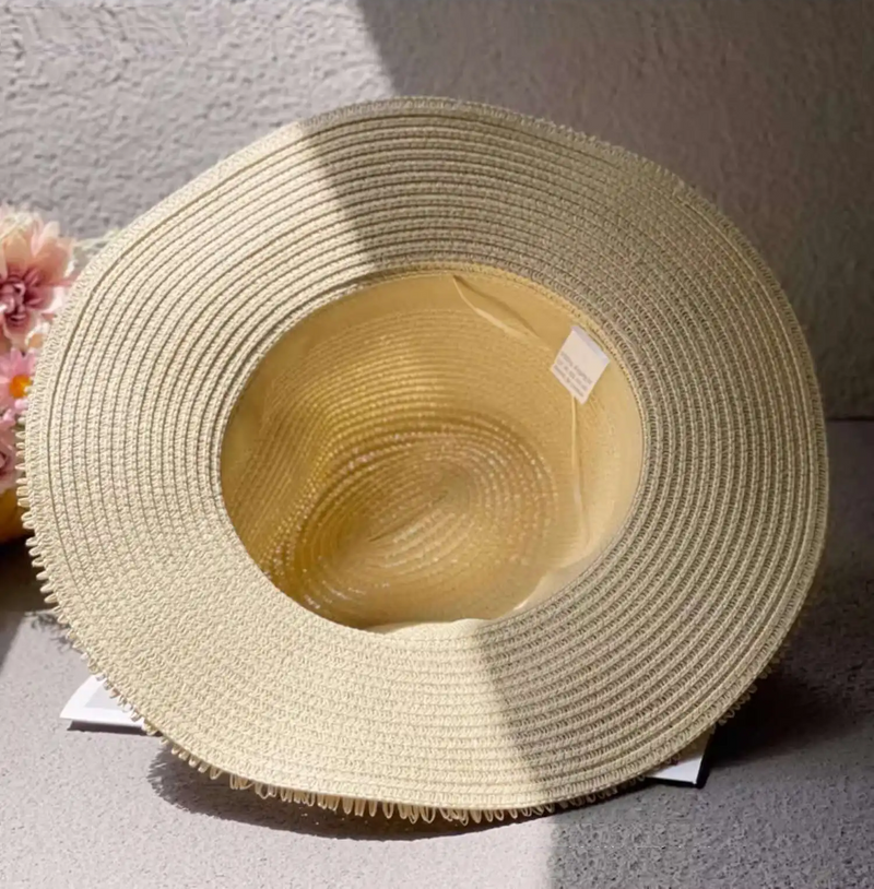 Woven Jazz Women Summer Outdoor Travel Shade Beach Denim Hat For Men