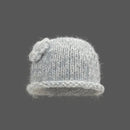 Handmade Flower Crimped Knitted Pullover Hats Women Autumn and Winter Travel Warm Versatile Retro Beanies