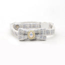 Pearl Bow Pet Collars Adjustable Dog Collar Poodle Pomeranian Terrier Dogs Accessories Safety Buckle Cat Collar