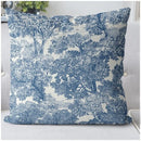Blue and White Pillowcases Various Patterns Available Sofa bedroom cushion cover single-sided