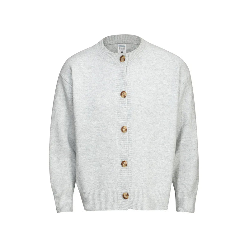 Knitted Sweatercoat Mens Autumn Winter Crew Neck Sweater Cardigan Men