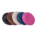 Lady Matte Pu Synthetic Leather Flat Top Artist Hat Fashion Color Pink Street Dance Beret Hat