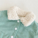 Corduroy Thick Jacket Autumn Infant Toddler Child Cardigan Fleece Warm Coat