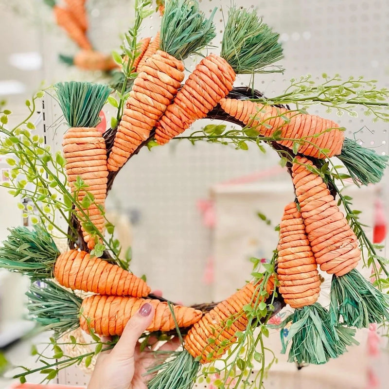 Carrots Ornament Easter Carrot for Happy Easter Home Party Decorations Kids Gifts DIY Wreath Supplies