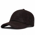 Matte Leather Baseball Cap for Men Fall Winter Male Genuine Frosted Leather Caps Outdoor Casual Retro
