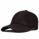 Matte Leather Baseball Cap for Men Fall Winter Male Genuine Frosted Leather Caps Outdoor Casual Retro