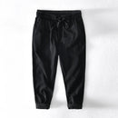 Men Spring Summer Ankle Pants Loose Casual Tapered Long Trousers