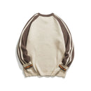 Autumn Contrast Sweater Preppy Men And Women Loose Casual Pullover Oversize Youth Couple Clothing