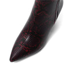 Women Ankle Boots Casual Office Lady Pointed Toe Zipper Short Boots