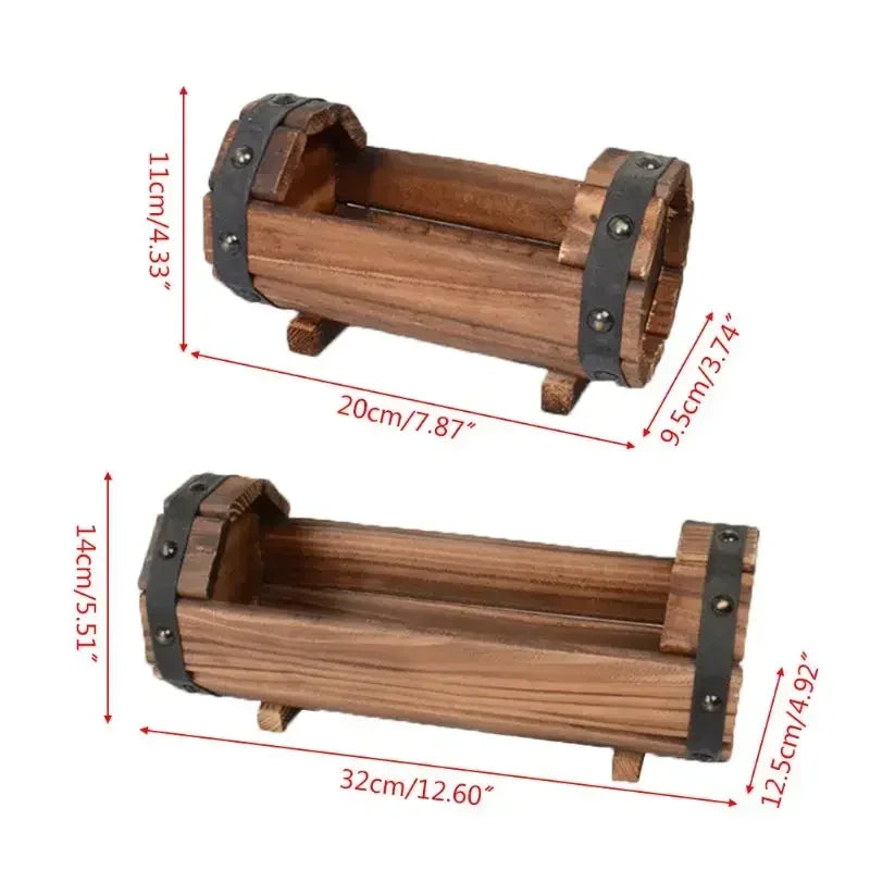 Flower Pots Transplanting Gardening Planting Plant for Home Garden Plants Nursery Cup Transplant Flower Wooden Plant Pots