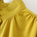 Autumn Clothes Women Shirt Loose Fold Shoulder Casual Blouse Curve