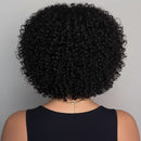 Woman with styled hair against a neutral background, Obroi