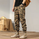 Camo Pants Men Joggers Military Cargo Pants Multiple Pockets Camouflage Trousers Male Elastic Waist Cotton Pants