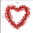 Valentines Day Wreath for Front Door Pink Roses with Bow Tie Berry Wreaths Decor