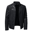 Leather Jacket Thicken Leather Coat Male Sport Locomotive Clothing Man Business Gentleman Jacket