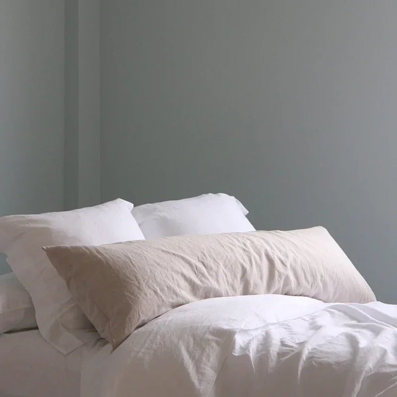 Double Long Pillowcase Linen Pillow Case Envelope Cushion Cover Antibacterial Anti-mite