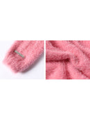 Hollow Out Long Sleeve Pink Crop Top Female Clothing Casual Pullover Sexy Sweater Women Corset Clothes Aesthetic