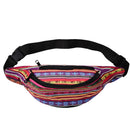 Women Waist Bag Fabric Fanny Pack Vintage Phone Bag Pouch Waist Bags for Travel