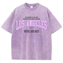Womans T-Shirts Loose Tees Los Angeles Short Sleeve Summer Street Female Clothes
