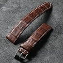 Genuine Leather Strap Leather Soft Brown Suitable For Antique Watches Classic Bamboo