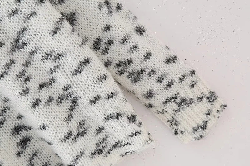 Autumn Vintage Women Side Opening Soft Knitted Sweater V-Neck Long Sleeves Female Chic Lady Tops