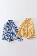 Baby Boy Girl Cotton Striped Shirt Infant Toddler Child Blouses Long Sleeve Kid Outfit Spring Autumn Baby Clothes 1-10Y