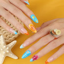 Ripple Nail Art Pearl Sparkling False Nails Detachable Finished Fake Nails Press on Nails