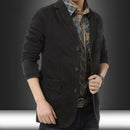 Men Blazer Loose Men British Casual Suit Three Button Casual Clothes Single West Coat