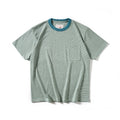 Green striped t-shirt on a white background, Obroi